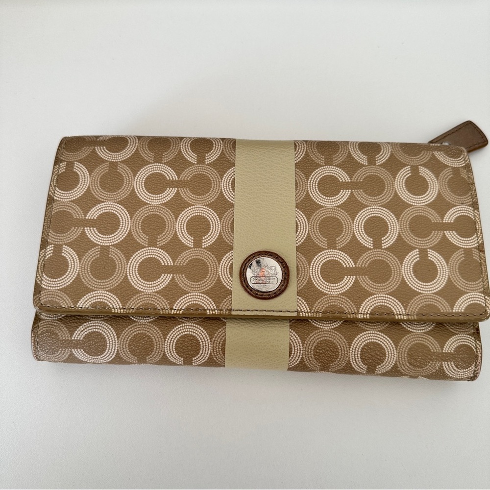 Coach Waverly Large Coated CC Long Wallet